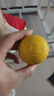 宜特（EETOYS）橡胶实心球黄色狗狗玩具磨牙耐咬有弹力互动训练宠物用品 实拍图