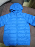 361°儿童轻薄羽绒服中大童外套秋冬季新款男女童保暖羽绒服N32341901 电子蓝/绒子含量85%鸭绒 170 充绒量55g 实拍图