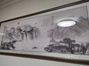 佳得雅新中式客厅装饰画沙发背景墙壁画字画山水画靠山图办公室风景挂画 流水生财A1 70*190cm宣纸锦绫+有机玻璃+胡桃色实木框（热卖款） 实拍图