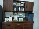 御乐欣实木餐边柜靠墙一体柜子客厅茶水柜家用多功能收纳储物碗柜酒柜 【五门三抽】胡桃色120cm 【省钱】自行安装 实拍图