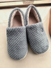 京东京造【厚底防滑】棉拖鞋男士冬季室内居家毛拖保暖全包深灰色44-45 实拍图