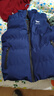 红蜻蜓（RED DRAGONFLY）冬季男加厚保暖简约舒适百搭休闲运动立领防风上衣马甲 蓝色 XL 实拍图