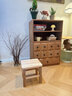 小匠材实木凳子家用客厅矮凳孩子矮款茶几方凳结实小板凳方27*23*27 实拍图
