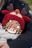 Kocotreekk树婴儿帽子防风保暖新年红色男女孩婴童套头帽卡通造型护耳 实拍图