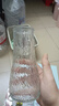 玻璃花瓶透明植物插花瓶水培容器大花瓶装饰客厅摆件 透明水波纹（17*5.5*8） 1个装 实拍图