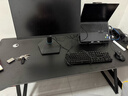 甄严选电脑桌台式电竞桌椅套装组合桌子办公家用桌学习桌书房书桌写字桌 【黑架+黑碳纤纹面】单桌160*70 实拍图
