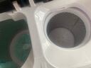双鹿洗衣机半自动家用大容量双桶双缸波轮式洗脱一体机  家用商用租房家庭理发店酒店洗车行 23公斤【洗15+脱8】 双不锈钢+蓝光洁净 双缸 实拍图