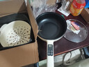 牧利派电炒锅炒菜电煮锅电火锅多功能家用电热锅多用途锅不粘锅一锅多用蒸煮煎炒一体锅小家电料理锅插电 米白色-电炒锅不粘锅 带木铲【配加长电线】 特厚款3.5升 智能款+蒸笼 1-3人 实拍图