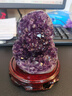 恰好石光在天然乌拉圭紫水晶洞原石紫晶块紫晶簇摆件紫水晶消磁石 500克紫晶簇配底座 实拍图