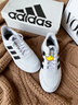 adidas COURTBEAT场下休闲篮球风板鞋男女阿迪达斯官方轻运动   乳白色/黑色   39 实拍图