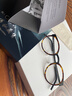 目师傅私藏货姜文同款超轻纯钛8g可配近视眼镜框复古圆框无螺丝手工眼镜架9704 深玳（深邃） 单镜框48大码 实拍图
