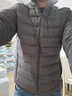 雪中飞男女立领秋羽绒百搭轻薄鸭绒立领修身轻盈隐藏式口袋 梦幻灰|8051-男 M 170/92A 实拍图