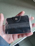 【12卡位】卡包男女超薄迷你小钱包多功能皮套多卡位证件卡套 黑色[双面可插卡-12卡位] 实拍图