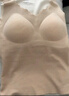 猫人【羊绒蚕丝】10A抑菌防螨双面磨绒保暖背心女带胸垫保暖上衣 实拍图