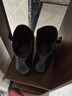 达芙妮高跟鞋女法式粗跟短靴增高显瘦皮靴女4622607023 黑色（单里） 38 实拍图