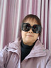 帕森（PARZIN）太阳镜女 复古大框时尚偏光太阳眼镜开车驾驶遮阳防晒墨镜 曜石黑-偏光（PZ91662） 实拍图
