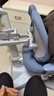 一棵柠檬儿童学习椅自动追背矫正坐姿专用学生座椅家用书桌可升降写字椅子 自动追背_深蓝（脚踏+4D扶手） 实拍图