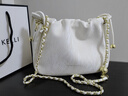 CHARLIE&KELLI CK品牌包包女款2026年链条云朵包轻奢单肩斜挎包情人节生日礼物 米白【京仓配送 赠礼袋】 实拍图