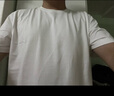 布先生春夏季短袖T恤男士纯棉小白T纯色内搭打底衫 白色 2XL(185) 实拍图