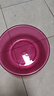 【京东物流】洗脸盆加大加厚家用大号洗菜盆洗衣盆内裤收纳盆子 紫红 小号23*9cm-加厚不怕摔【活动款】 实拍图