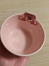 迪士尼轻奢饭碗家用儿童高档高颜值优质陶瓷餐具女生面碗汤碗造型 轻奢草莓熊饭碗单个 实拍图