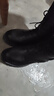 红蜻蜓马丁靴女秋冬保暖厚底英伦风短靴休闲瘦瘦靴WTC43480黑色绒里39 实拍图