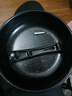 【亏本清仓】韩式麦饭石色不粘锅平底锅铁锅电磁炉不带盖 黑色小煎锅 16cm 实拍图