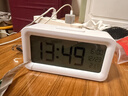 得力（deli）儿童节礼物多功能背光电子闹钟儿童智能钟学生专用起床神器开学必备 白LE103开学必备礼物开学季 实拍图