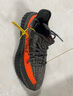 阿迪达斯Yeezy350椰子透气青少年学生灰橙运动鞋 36 实拍图