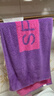 金号毛巾家纺 A类纯棉吸水运动巾  加大加厚洗脸巾单条紫色 100*34cm 实拍图