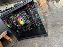 京品鹿棱镜四代PRO战隼F12棱镜PLUS积木版水冷12CM机箱风扇正反向无线拼接ARGB神光同步PWM温控制器集线 棱镜V2积木风扇【黑色反向 三联包】 实拍图