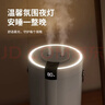 嘉柏兰加湿器大雾量家用卧室2025新款静音办公室桌面usb便携孕妇婴儿补水车载空气净化喷雾宿舍学生 雅典白【充电款2400mAh】双孔大喷雾+三挡可调 1.5L大容量+智能数显+氛围小夜灯+安全防干烧 实拍图