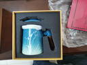 故宫文化 千里江山泡茶杯 陶瓷茶水分离杯故宫文创礼品送领导礼物 礼盒装 款二升级版450ml 实拍图