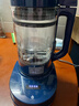 摩飞电器（Morphyrichards）自动投料破壁机家用低音加热豆浆机多功能预约定时榨汁机果汁机双层隔音婴儿辅食机MR8202PLUS版蓝 实拍图