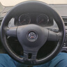 安牛 手缝方向盘套真皮头层牛皮汽车把套防滑皮套四季通用型透气吸汗 头层牛皮黑色黑线打孔 实拍图