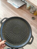 麦饭石烤肉盘家用不粘锅铁板烧韩式烤肉锅电磁炉卡式炉户外烤盘 太阳花烤盘 28cm 实拍图