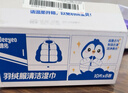 德佑羽绒服清洁湿巾10抽*8包 免洗去污渍湿纸巾干洗剂便携小包装 实拍图