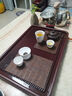 锦格德国电木茶盘家用高密度德料32支电胶木泡茶台高档茶具干泡茶托盘 德国电木紫檀料长60宽40高5cm 实拍图