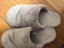 MUJI 男女通用 暖柔 厚底拖鞋 秋冬季 男鞋女鞋棉拖毛拖鞋 红紫色 38 码/M/240mm(2.0) 实拍图