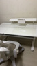 黑白调A2学习桌书桌儿童桌椅实木升降桌子写字桌电脑桌进口橡胶木1.4m 实拍图