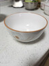 陶瓷碗家用喜庆乔迁新居碗碟餐具套装岁月静好饭碗 岁月静好3碗 实拍图