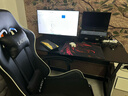 皇欧莱电竞椅宿舍可躺电脑椅子办公室加大可调节舒适久坐人体工学游戏椅 旗舰款黑色+防爆杆+搁脚 实拍图