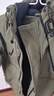 罗蒙（ROMON）秋冬加棉加厚外套男士青年棉衣服休闲连帽工装款防风夹克冲锋衣男 M1119军绿色 L 实拍图