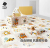 babycare爬爬垫拼接双面XPE爬行垫婴儿宝宝防摔儿童地垫-萌宠露营团6片 实拍图