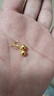 行金银中黄金耳钉足金经典简约小圆珠耳饰送女友送圣诞节礼物 光珠耳钉约1克  多退少补 小圆珠约3mm 实拍图