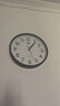 康巴丝（Compas）挂钟客厅 静音走时简约石英钟表挂墙时钟 c2855 黑色 26cm直径 实拍图