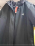 特步防泼水外套秋冬新款男夹克上衣跑步服户外骑行服双层风衣运动服 0047常规-黑-立领商务 M 实拍图