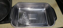 不锈钢烤鱼盘长方形深盘托盘鱼盘家用电磁炉专用烤鱼炉 双柄【41*24*7cm】深款 配盖 实拍图