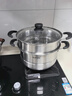 苏泊尔SUPOR 蒸锅真味鲜不锈钢双层复底蒸鱼锅汤锅蒸笼·赠蒸片EZ26BS12 实拍图