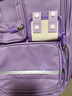 靓宝宝库洛米三到六女孩小学生减负护脊大容量一年级二女童轻便儿童书包 小号紫色+补习袋(适合1-2年级) 实拍图